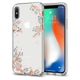Funda Original SPIGEN Liquid Cristal iPhone X  Blossom  Nature Funda Original SPIGEN Liquid Cristal iPhone X  Blossom  Nature