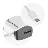 Forcell Cargador de Red Micro USB 2A Universal con Cable Micro USB y Puerto USB Forcell Cargador de Red Micro USB 2A Universal con Cable Micro USB y Puerto USB