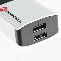 Forcell Cargador de Red Salida Dual USB 2A Universal para Smartphone - Tablet