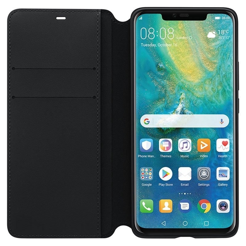 Funda Tipo Libro Original Huawei Mate 20 Lite (Wallet Case) Negro