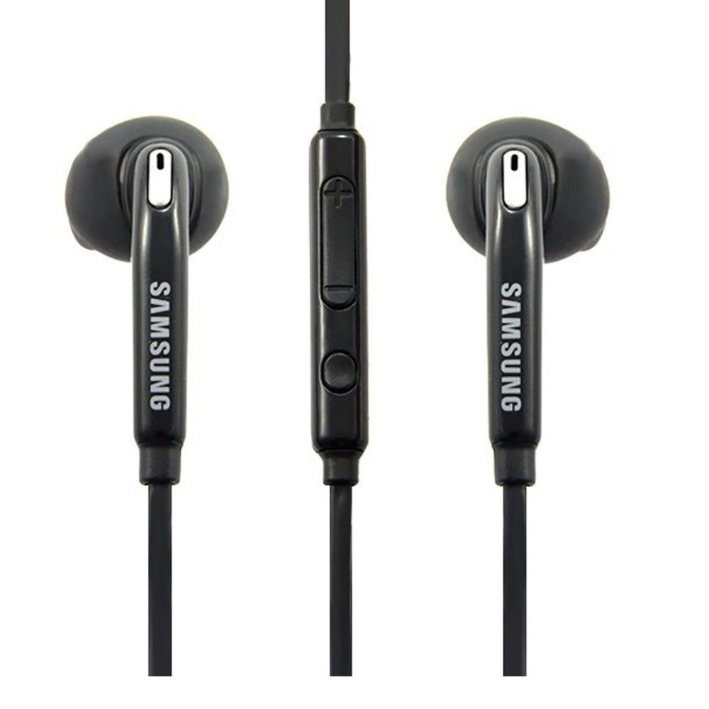 Auriculares Manos Libres Original Samsung EO-EG920BB para Galaxy S6, S7, Edge, Plus, Note 4,5, Negro, Bulk