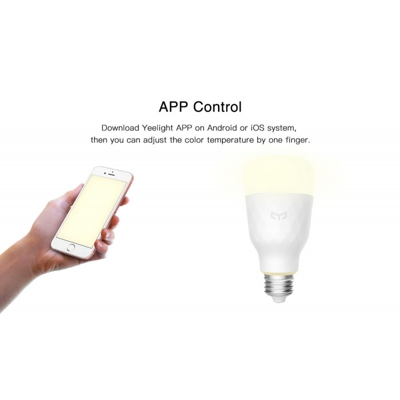 Intelligente Birne Xiaomi Wifi führte yeelight E27 YLDP06YL ,10W Farbe