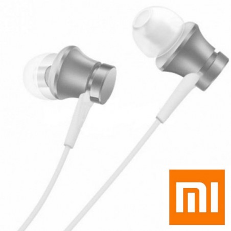 Casque mains libres in-ear d'origine Xiaomi Mi - Argent