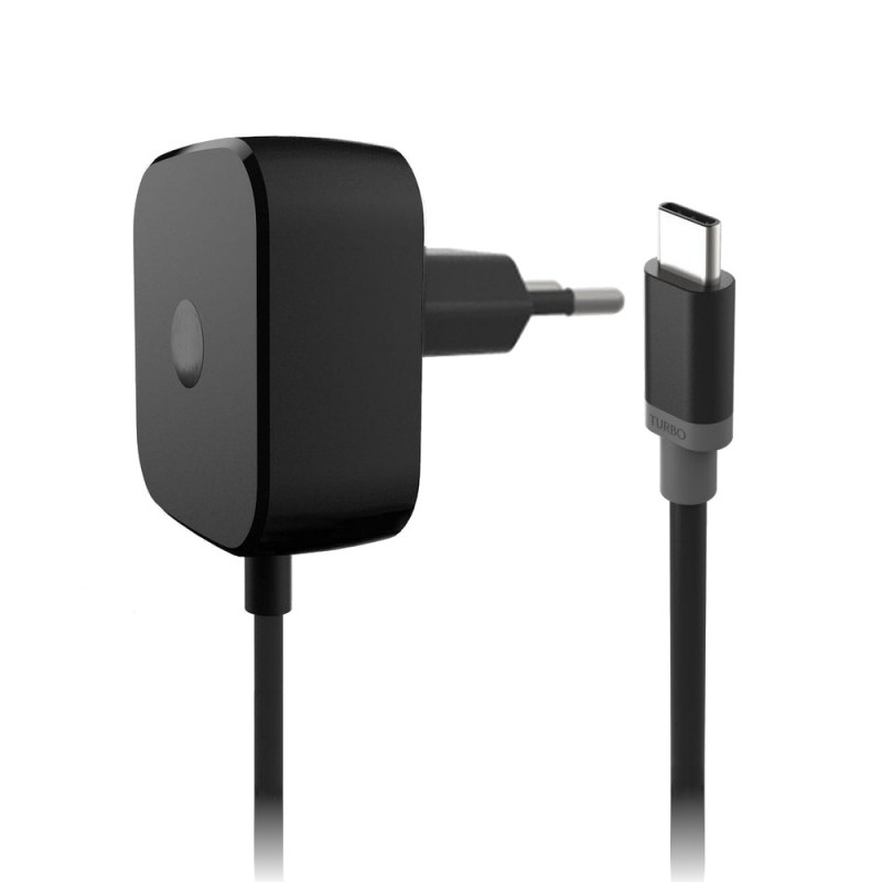Cagador Original Motorola SSW-2640EU Turbo Power 15W USB Tipo C para Smartphone, Negro, Bulk