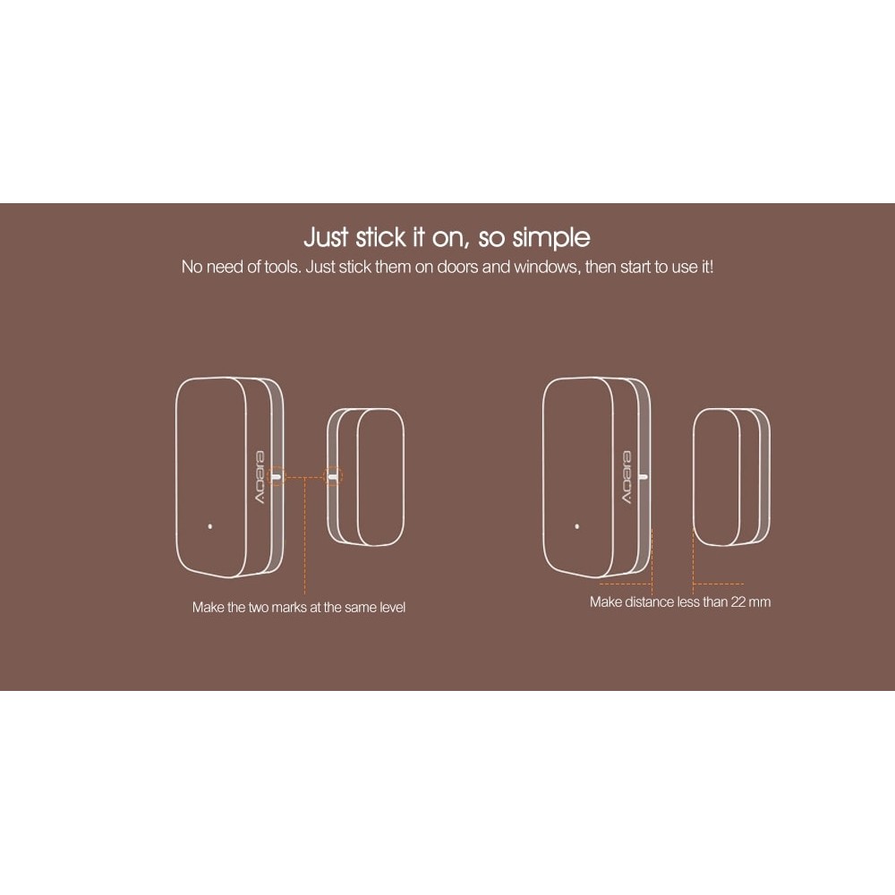 XIAOMI Aqara MCCGQ11LM Set Di Sensori Per Porte Finestre
