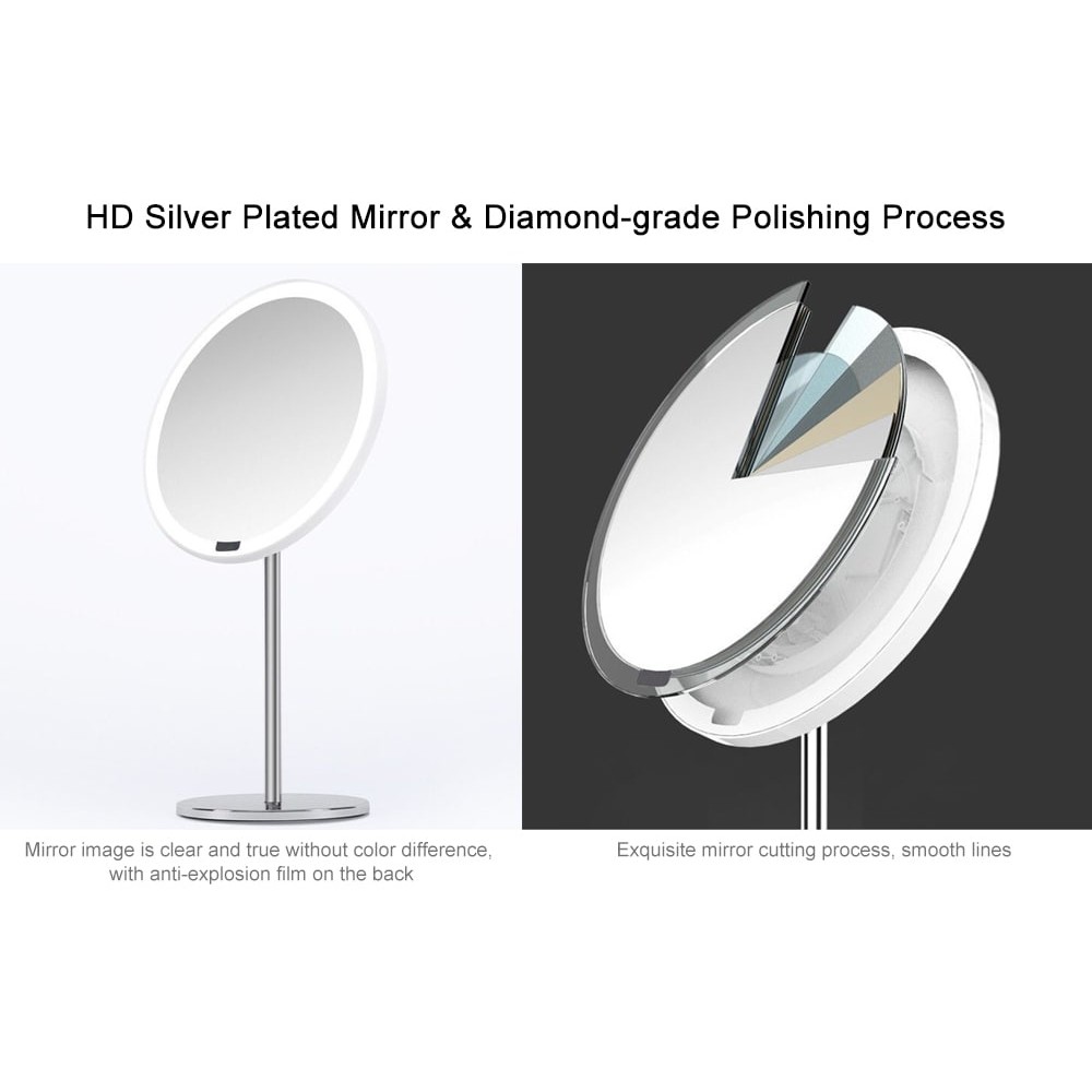 XIAOMI YEELIGHT YLGJ01YL Espejo De Maquillaje De Alta Definición Con Inducción Inteligente