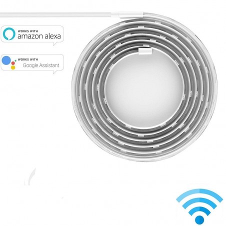 Yeeligth Ligthstrip Plus - Striscia LED Smart Color 2m. (Estensibile) Assistente Google compatibile e Alexa