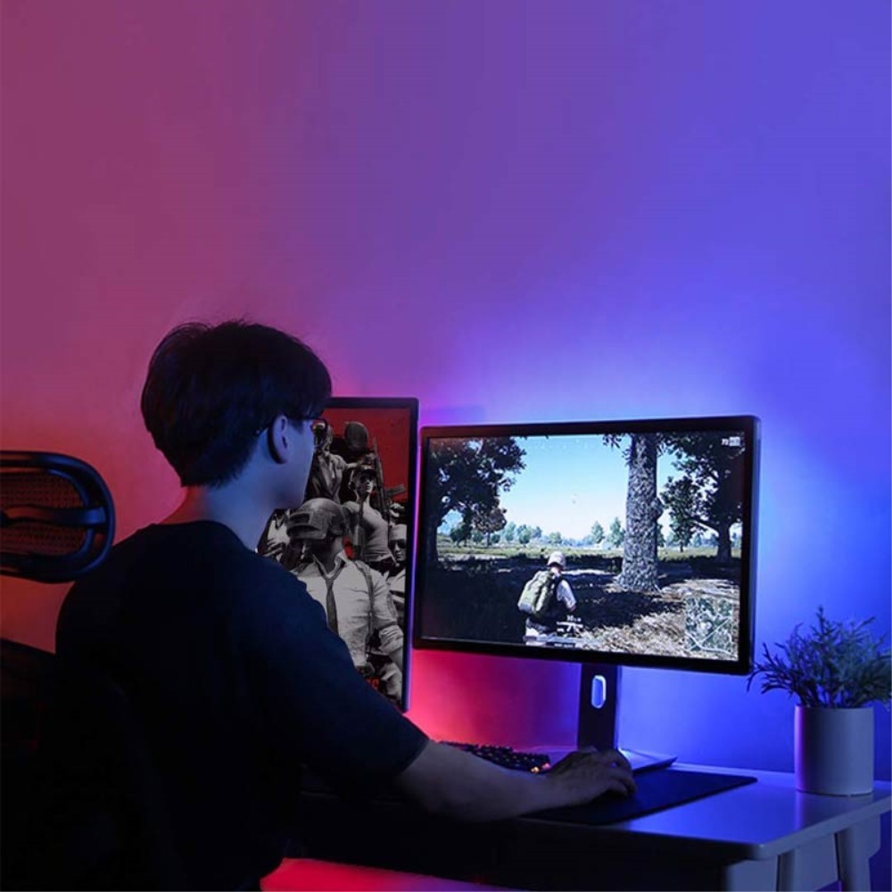 Yeeligth Lichtstreifen Plus - Smart Color LED Strip 2m. (Erweiterbar) Kompatibel mit Google Assistant und Alexa