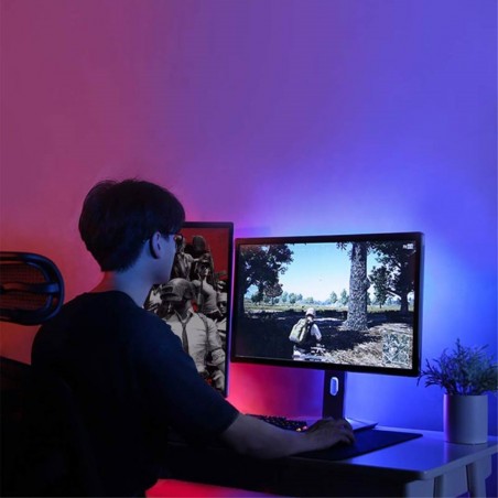 Yeeligth Ligthstrip Plus - Striscia LED Smart Color 2m. (Estensibile) Assistente Google compatibile e Alexa