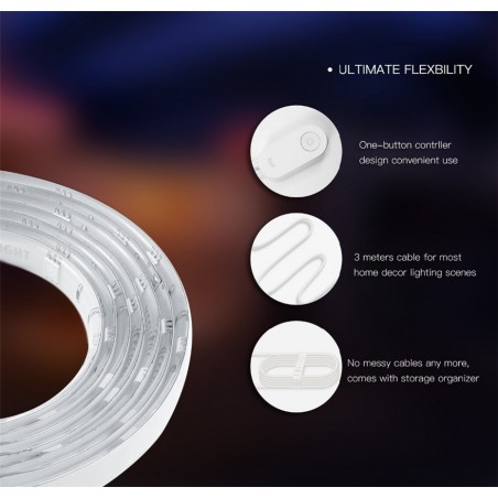 Yeeligth Ligthstrip Plus - Tira LED Color Inteligente 2m. ( Extensible ) Compatible Google Assistant y Alexa
