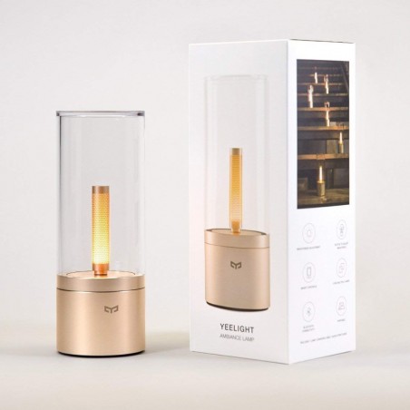 YEELIGHT YLFW01YL Lumière De Bougie Intelligente Lampe Ambiante Lumière De Nuit Rechargeable À LED Rechargeable