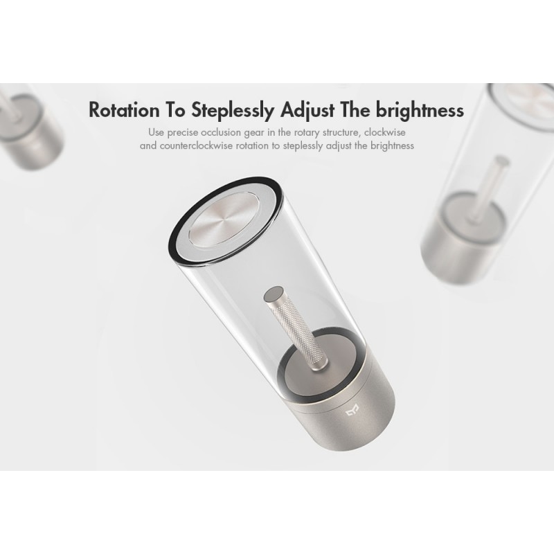 YEELIGHT YLFW01YL Lámpara LED de Noche Inteligente con Efecto Luz De Vela - Regulable - Con Batería Recargable