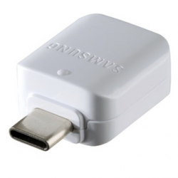 Adaptador Original Samsung OTG  USB a Tipo C , Blanco, Bulk
