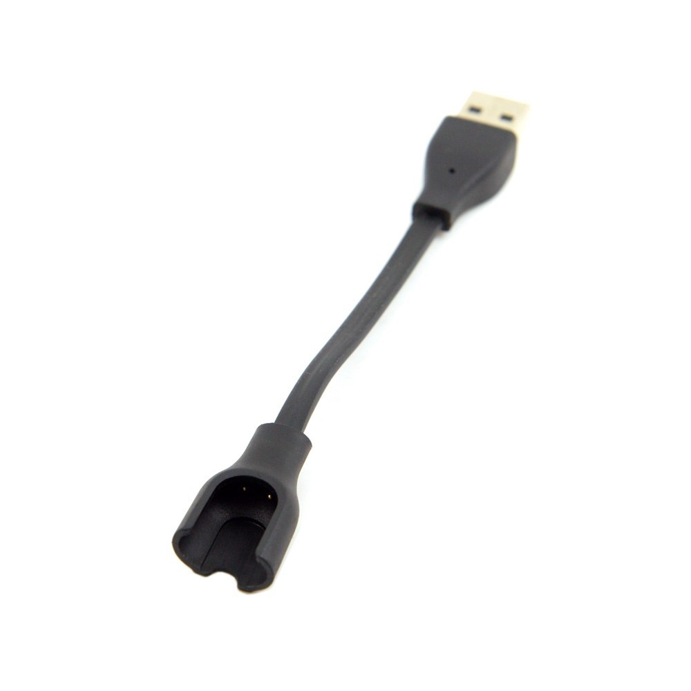 Pack 2 x Kompatibles Xiaomi Mi Band 2 USB-Ladekabel - Schwarz