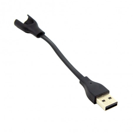 Pack 2 x Compatible Xiaomi Mi Band 2 USB Charging Cable - Black