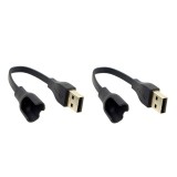 Pack 2 x Kompatibles Xiaomi Mi Band 2 USB-Ladekabel - Schwarz Pack 2 x Kompatibles Xiaomi Mi Band 2 USB-Ladekabel - Schwarz