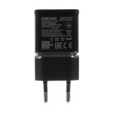 Cargador Rápido Original Samsung EP-TA200 (15W) QC 2.0 para Galaxy S10, S10+, S10e - Negro -Bulk + Regalo