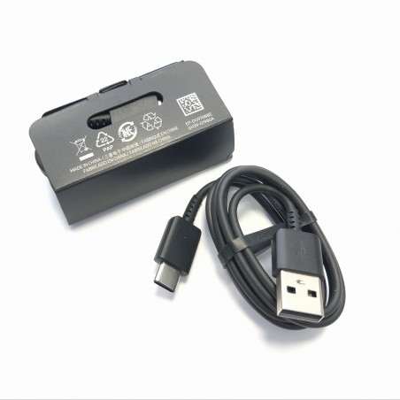 Cargador Rápido Original Samsung EP-TA200 (15W) QC 2.0 para Galaxy S10, S10+, S10e - Negro -Bulk + Regalo