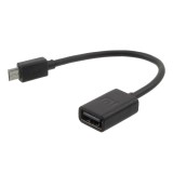 Cable Adaptador Micro-USB a USB Hembra, OTG Original Xiaomi - Negro Cable Adaptador Micro-USB a USB Hembra, OTG Original Xiaomi - Negro