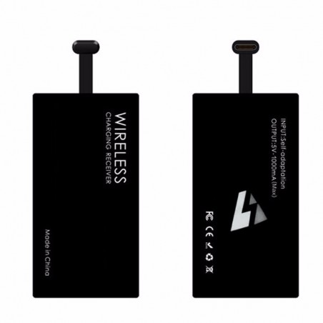 Wireless Charging Adapter QI (1000mAh) USB-C for Samsung, Sony, Xiaomi, OnePlus, Huawei, LG ...