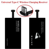Adattatore di ricarica wireless QI (1000 mAh) USB-C per Samsung, Sony, Xiaomi, OnePlus, Huawei, LG ...