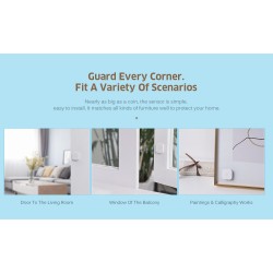XIAOMI Aqara DJT11LM Capteur de vibration intelligent pour fenêtres / portes
