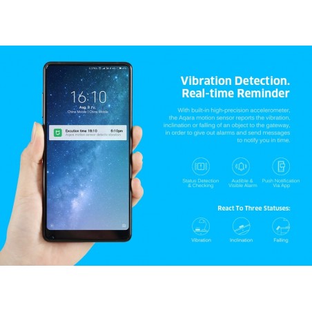 XIAOMI Aqara DJT11LM Capteur de vibration intelligent pour fenêtres / portes