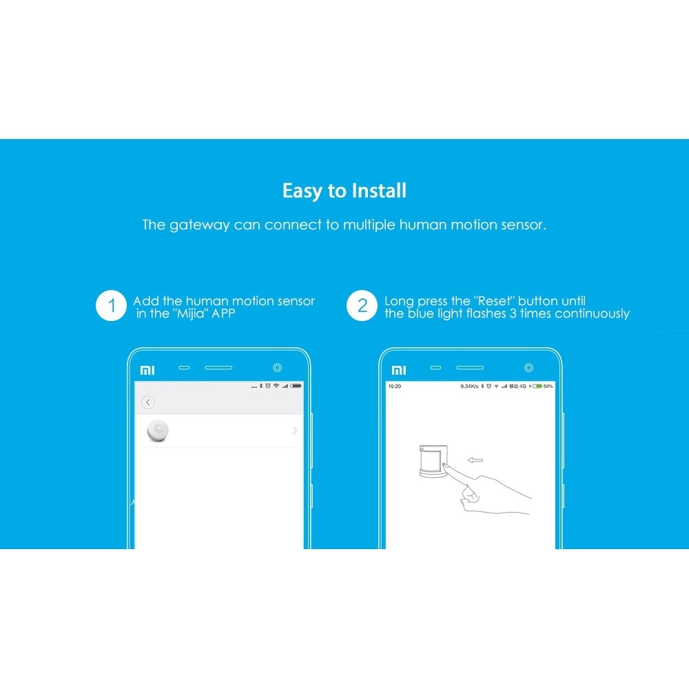 XIAOMI Aqara RTCGQ11LM Smart Human Motion Sensor 7m Detection Distance