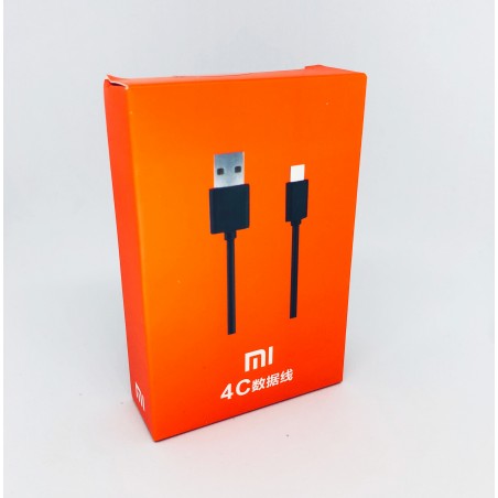 Cable Original Xiaomi USB Tipo C (USB-C) 3A Compatible con Carga Rápida - Negro - Bulk + Protector Cable