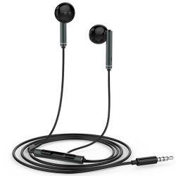 Original AM116 HUAWEI 3.5mm Écouteurs Intra-auriculaires Avec Micro Pour Iphone Samsung Huawei - Noir