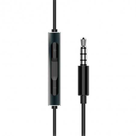 Soem AM116 HUAWEI 3.5mm Inohr Kopfhörer Mit Mikrofon Für Iphone Samsung Huawei - Schwarz