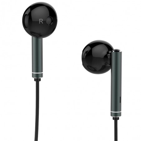 Soem AM116 HUAWEI 3.5mm Inohr Kopfhörer Mit Mikrofon Für Iphone Samsung Huawei - Schwarz