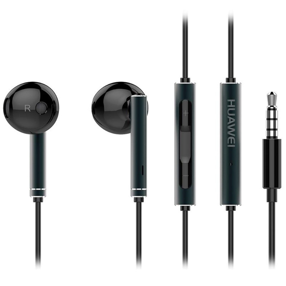 Auriculares Huawei AM116 Original ( In-Ear / jack 3.5mm / Micrófono ) Negro - Blister