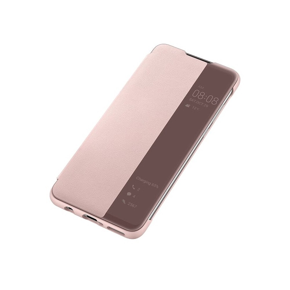 Funda Libro Original Huawei P30 Lite S-View Case - Rosa