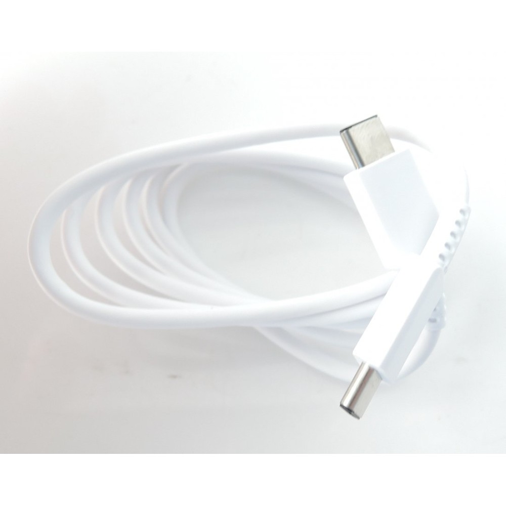Câble d'origine EP-DG977BWE (1 m) USB-C à USB-C pour Galaxy S10 - Blanc - Vrac
