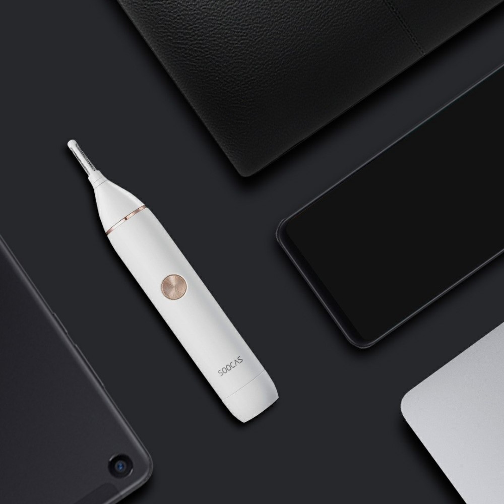 XIAOMI SOOCAS N1 Tondeuse Nez Électrique Tondeuse Portable IPX5 Dissolvant Imperméable À L'eau De Sourcils