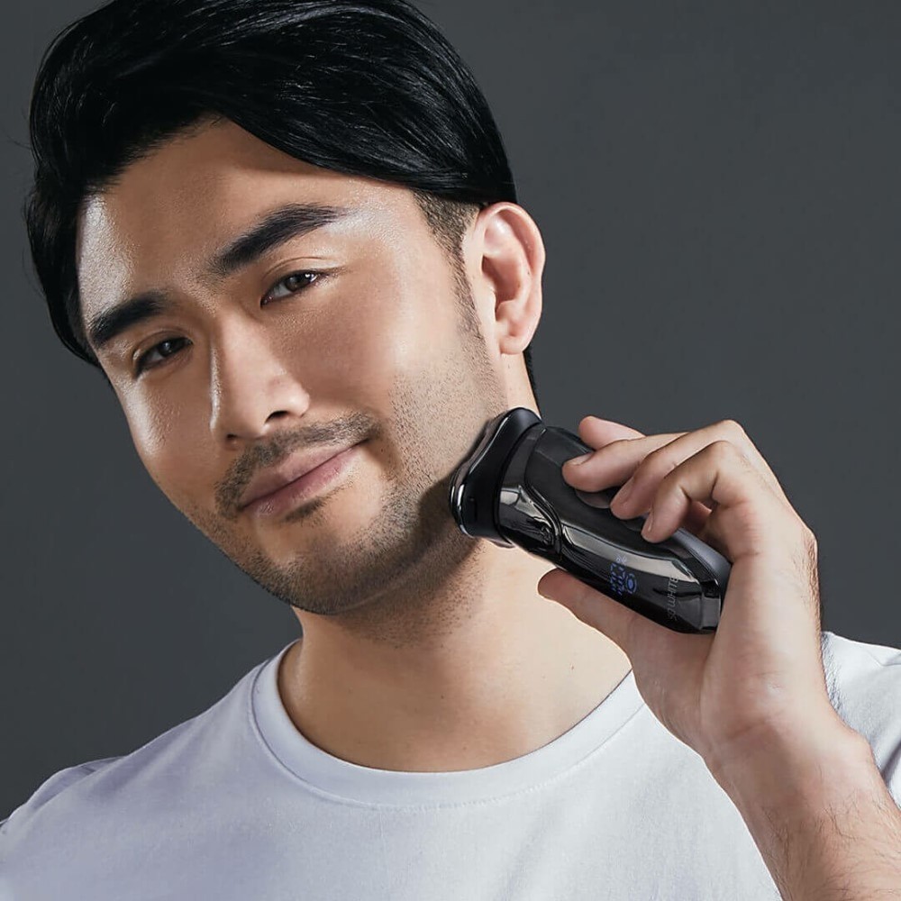 XIAOMI SO WHITE ES3 3D Smart USB Charging Electric Shaver IPX7 Waterproof Razor