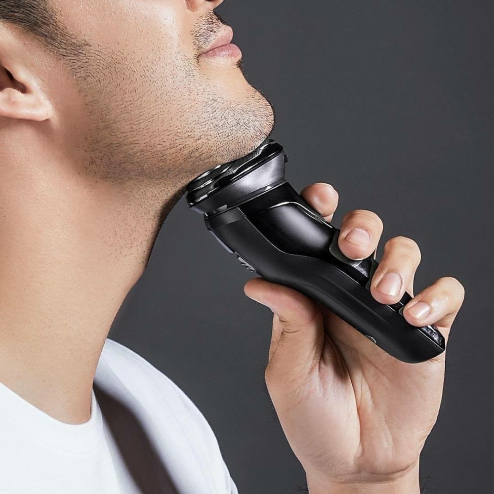 XIAOMI SO WHITE ES3 3D Smart USB Charging Electric Shaver IPX7 Waterproof Razor