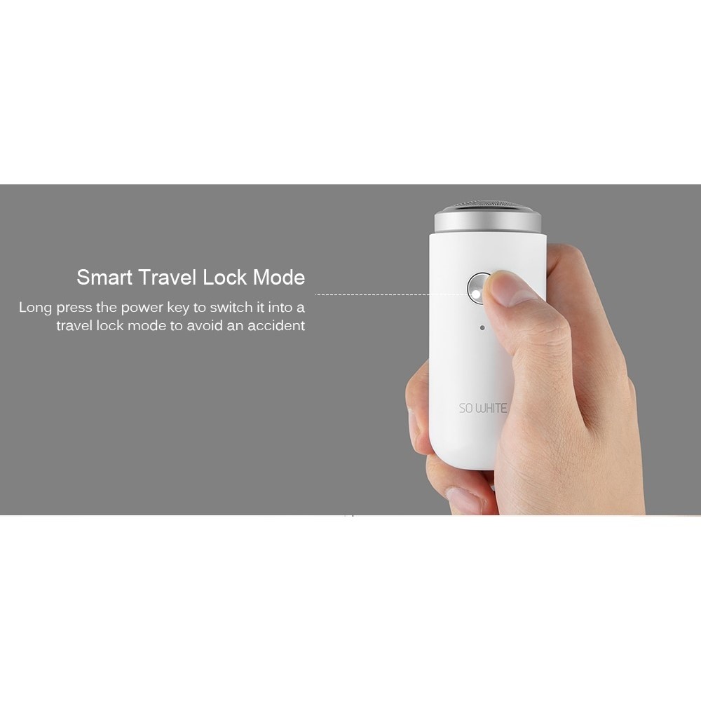 XIAOMI YOUPIN SO WHITE ED1 IPX5 Waterproof Travel Portable Pocket Mini Electric Shaver
