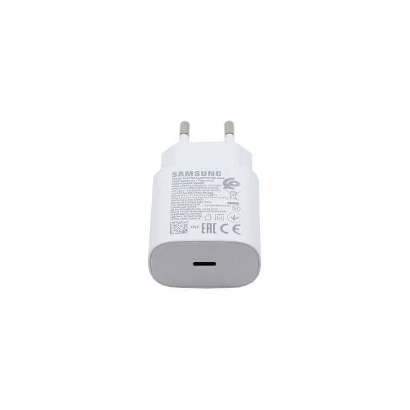 Cargador Super Rápido Original Samsung EP-TA800EBE (25W) USB Tipo C - Negro - Bulk