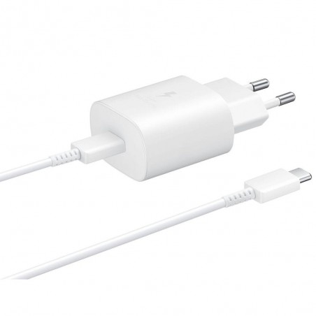 Cargador Super Rápido Original Samsung EP-TA800EBE (25W) USB Tipo C - Negro - Bulk