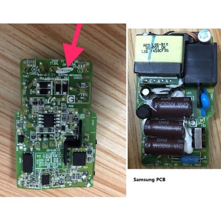 Samsung EP-TA200 (15W) QC 2.0 Schnellladegerät Original für Galaxy S10, S10 +, S10e - Schwarz - Bulk + Geschenk