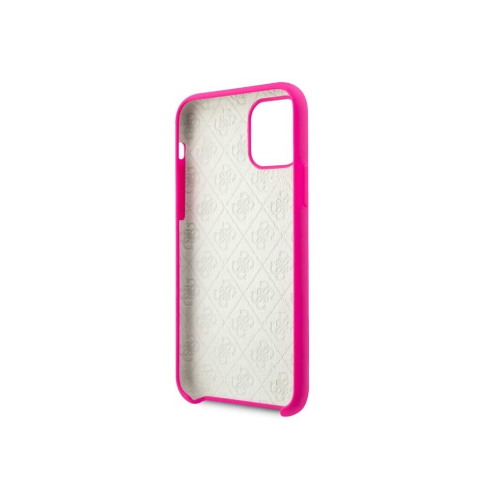 Carcasa Guess 4G Silicone Tone para iPhone 11 Pro Max Fuschia