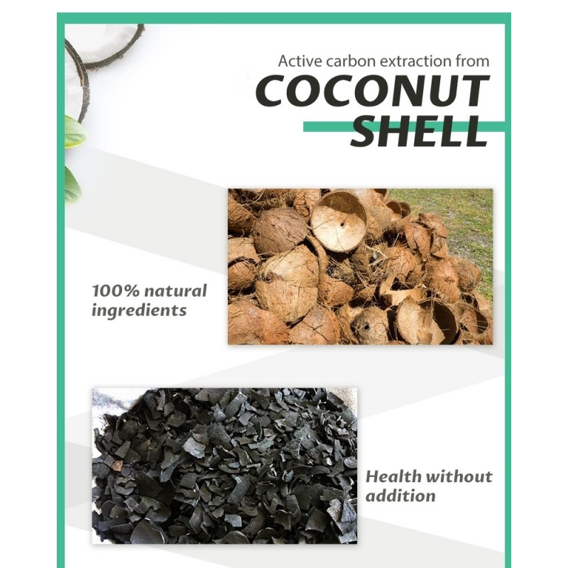 Carbon Activado de Coco para Blanqueamiento de Dientes 30 gr
