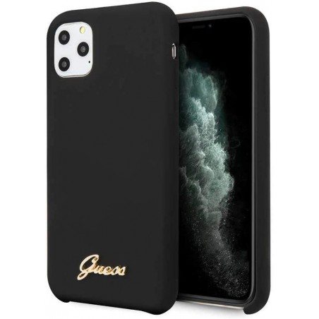 Carcasa de Silicona para iPhone 11 Pro MAX, diseño Vintage, Color Negro