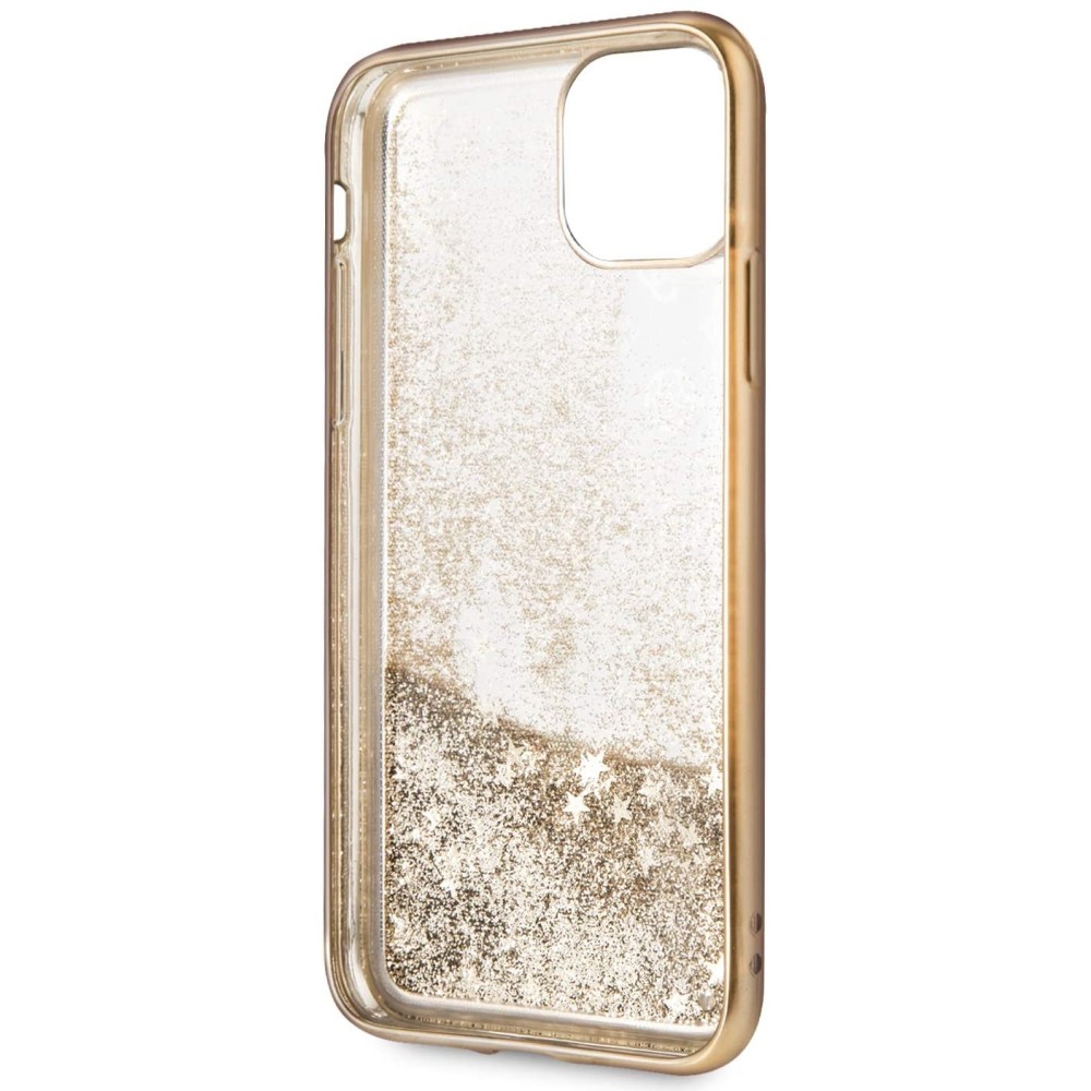 Funda Guess 4G Peony Glitter Cover para iPhone 11 Pro Dorado
