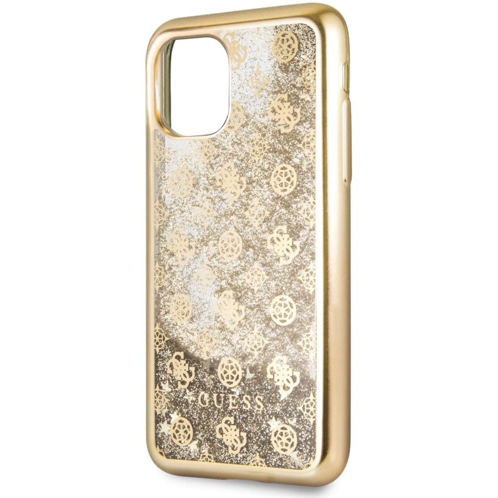 Funda Guess 4G Peony Glitter Cover para iPhone 11 Pro Dorado