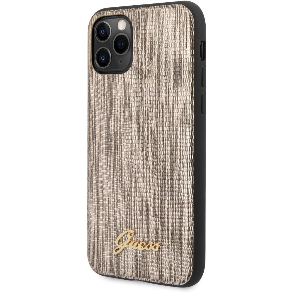 Funda Guess  iPhone 11 Pro Max  Textura Dorado