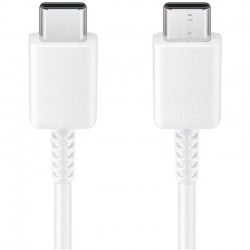 Câble d'origine EP-DG977BWE (1 m) USB-C à USB-C pour Galaxy S10 - Blanc - Vrac