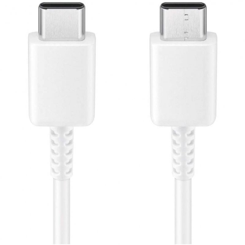 Cable Original EP-DG977BWE (1m) USB-C a USB-C para Galaxy S10 - Blanco - Bulk